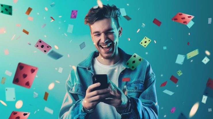 Antarmuka meja dealer langsung Blueprint Gaming di aplikasi mobile toto78